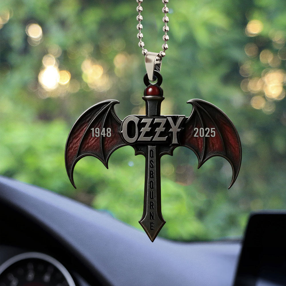 Ozzy Osbourne Custom Shape 1-sided Acrylic Car Ornament – MAITM 12362