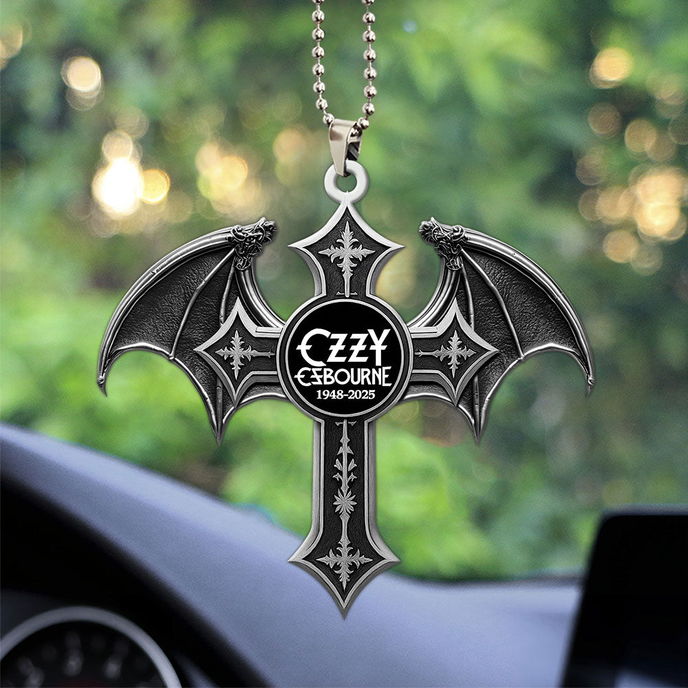 Ozzy Osbourne Custom shape 2-sided Acrylic Car Ornament – MAITM 12552
