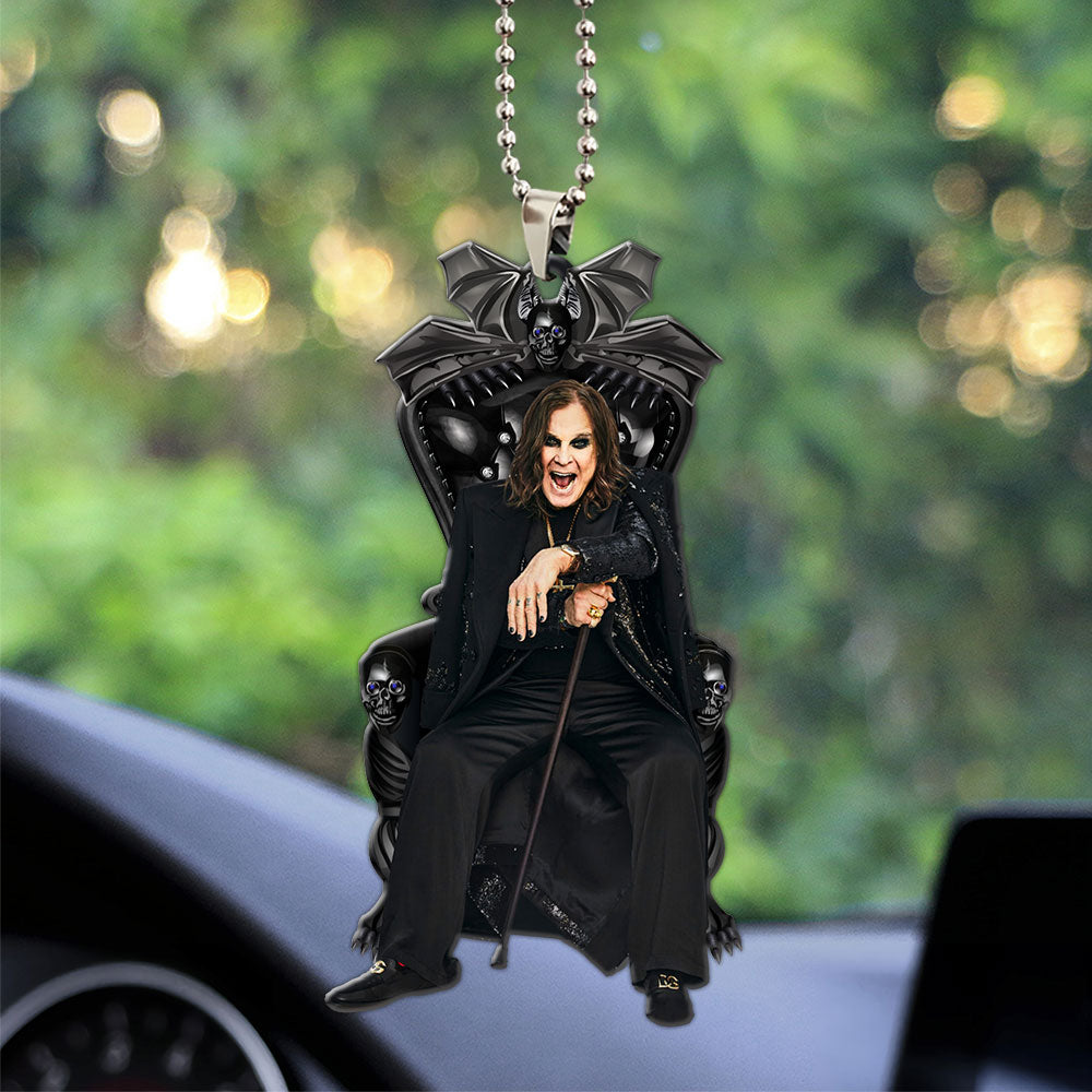 Ozzy Osbourne Custom shape 2-sided Acrylic Car Ornament – MAITM12636