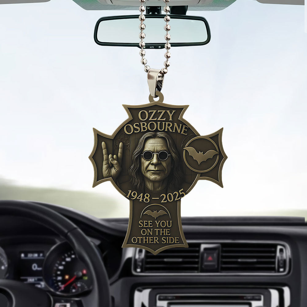 Ozzy Osbourne Custom shape 2-sided Acrylic Car Ornament – TANTN 14780