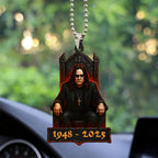 Ozzy Osbourne Custom shape 2-sided Acrylic Car Ornament – TANTN 15061