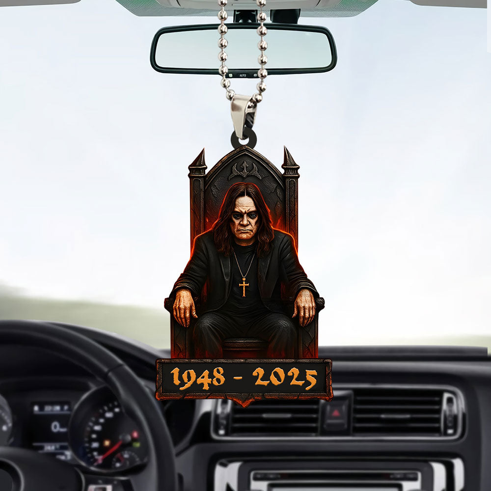 Ozzy Osbourne Custom shape 2-sided Acrylic Car Ornament – TANTN 15061