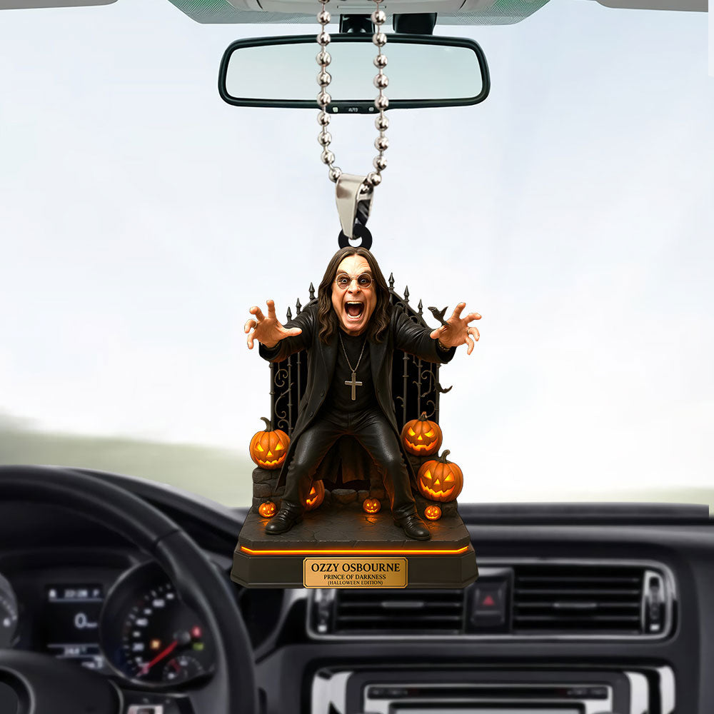 Ozzy Osbourne Custom shape 2-sided Acrylic Car Ornament – TANTN15495