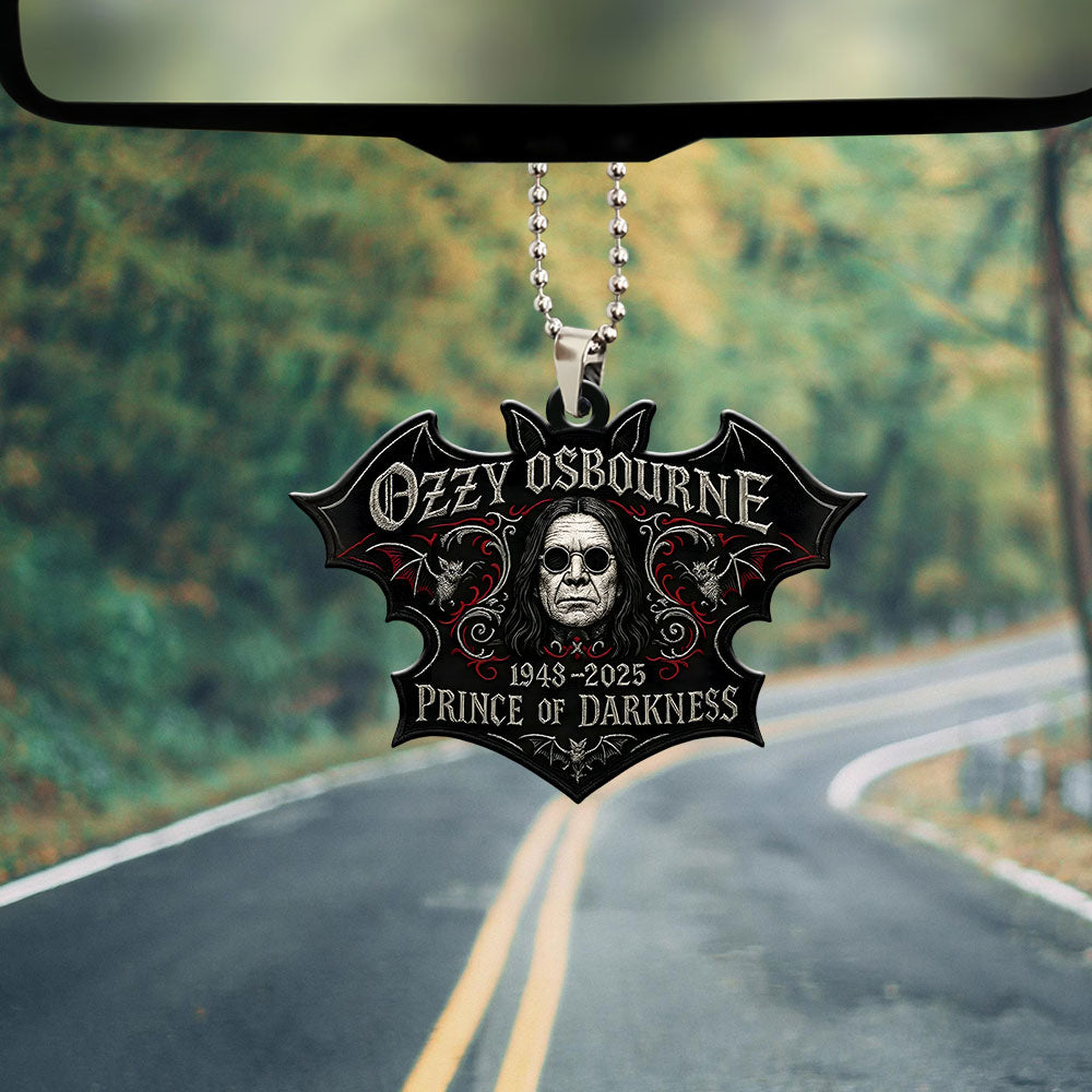 Ozzy Osbourne Custom Shape 1-sided Acrylic Car Ornament – GNE NEW575