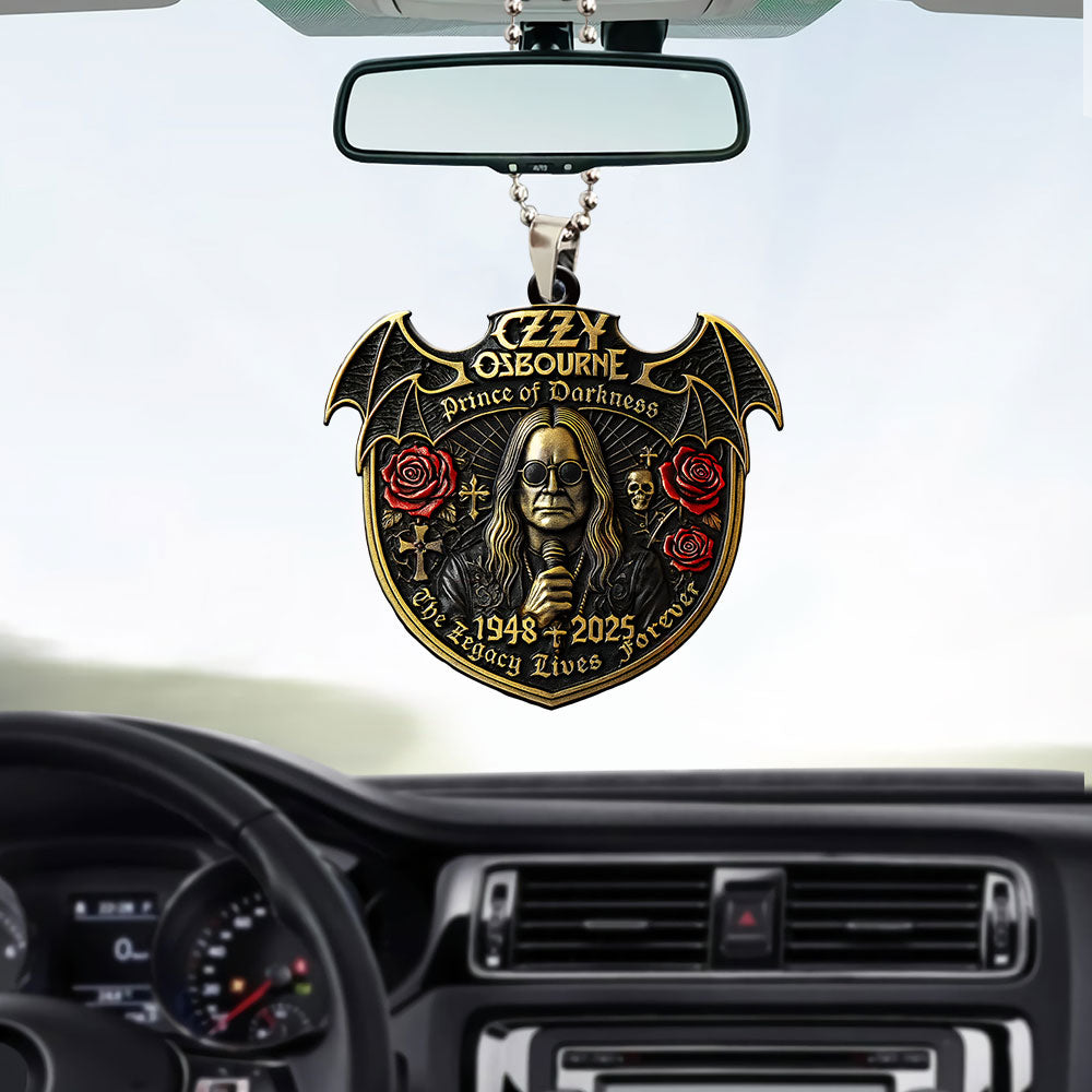 Ozzy Osbourne Custom shape 2-sided Acrylic Car Ornament – GNE NEW565