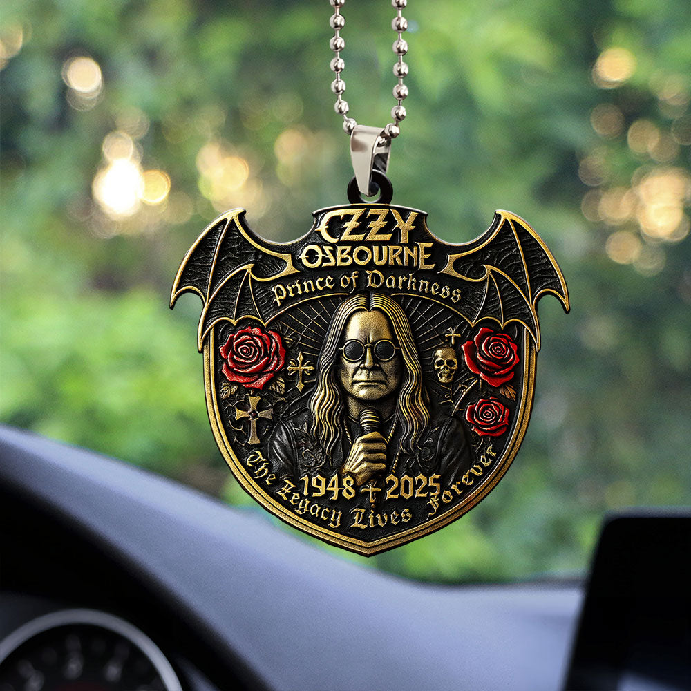 Ozzy Osbourne Custom shape 2-sided Acrylic Car Ornament – GNE NEW565