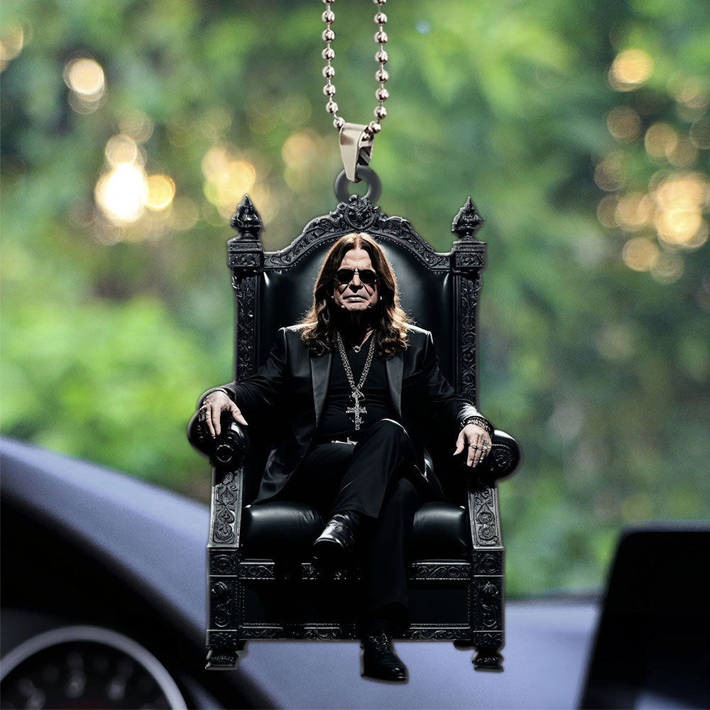 Ozzy Osbourne Custom shape 2-sided Acrylic Car Ornament – MAITM12619