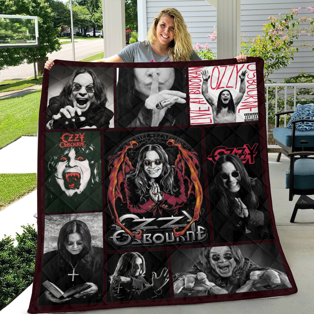 Ozzy Osbourne Quilt Blanket – MAITM12733