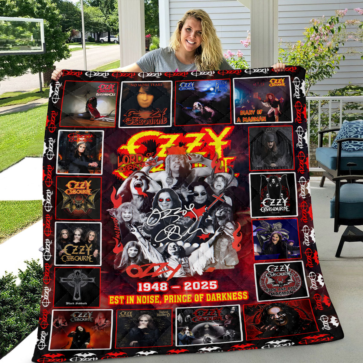 Ozzy Osbourne Quilt Blanket – TANTN 14931