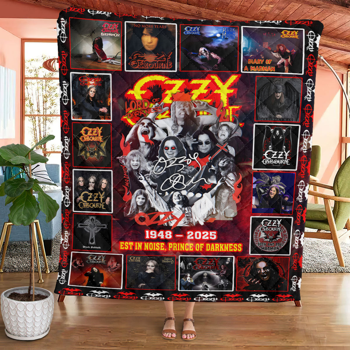 Ozzy Osbourne Quilt Blanket – TANTN 14931