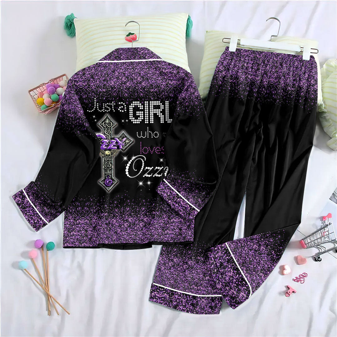 Ozzy Osbourne Satin Pajama Set with Piping – HOATT19986