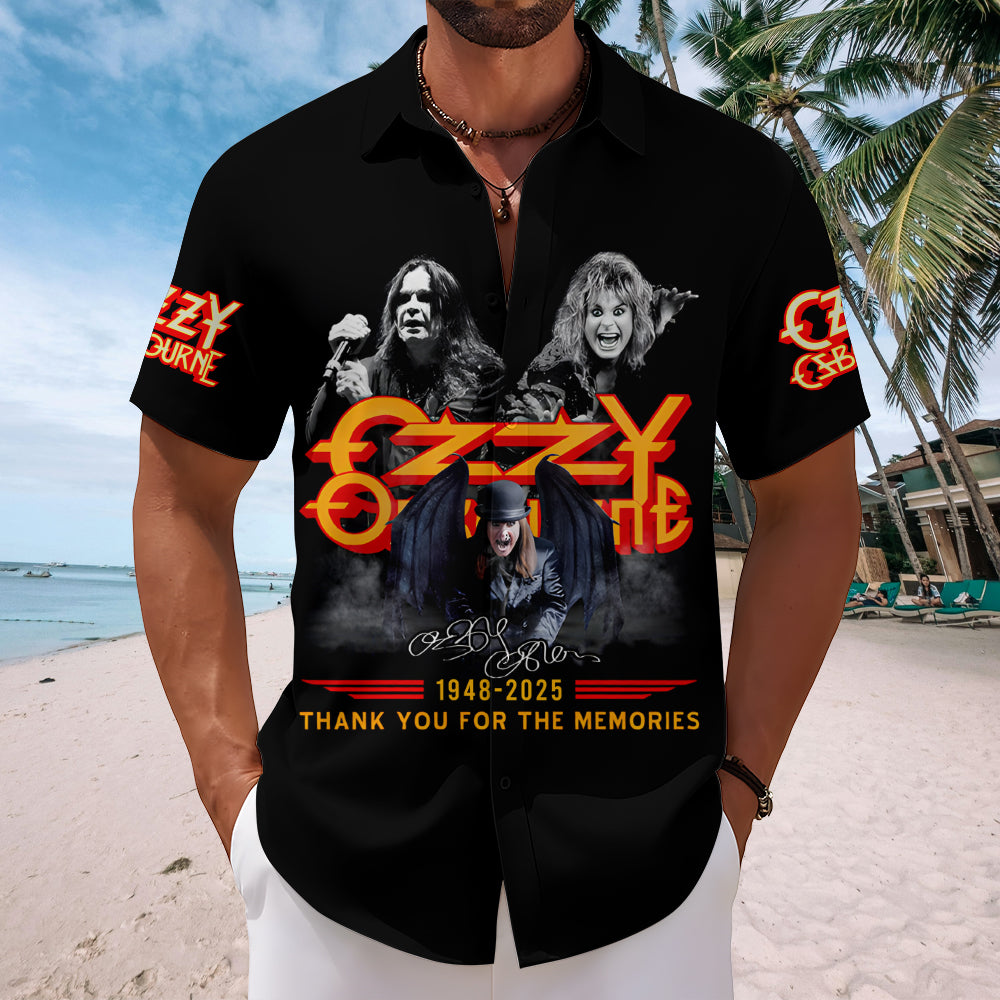 Ozzy Osbourne Short Sleeve Button-Down Shirt – MAITM 12332