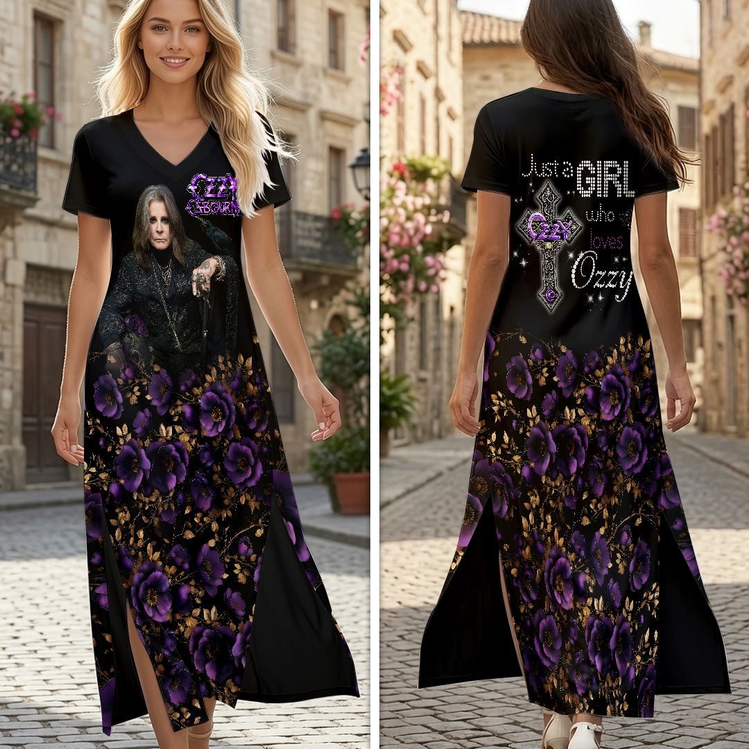Ozzy Osbourne Short Sleeve Maxi Dress – HOATT19532