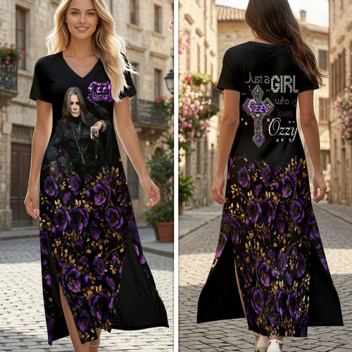 Ozzy Osbourne Short Sleeve Maxi Dress – HOATT19532