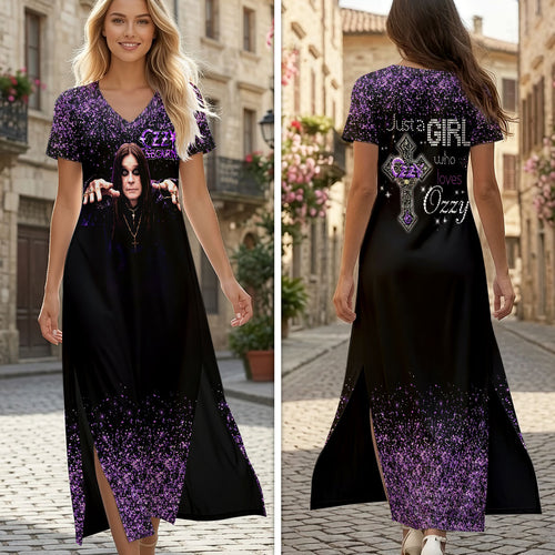 Ozzy Osbourne Short Sleeve Maxi Dress – HOATT19692