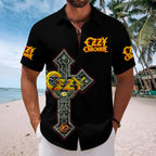 Ozzy Osbourne Short Sleeve Button-Down Shirt – MAITM 12321