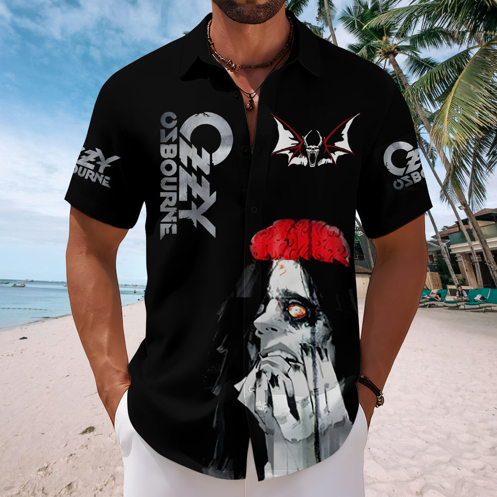 Ozzy Osbourne Short Sleeve Button-Down Shirt – MAITM 12495