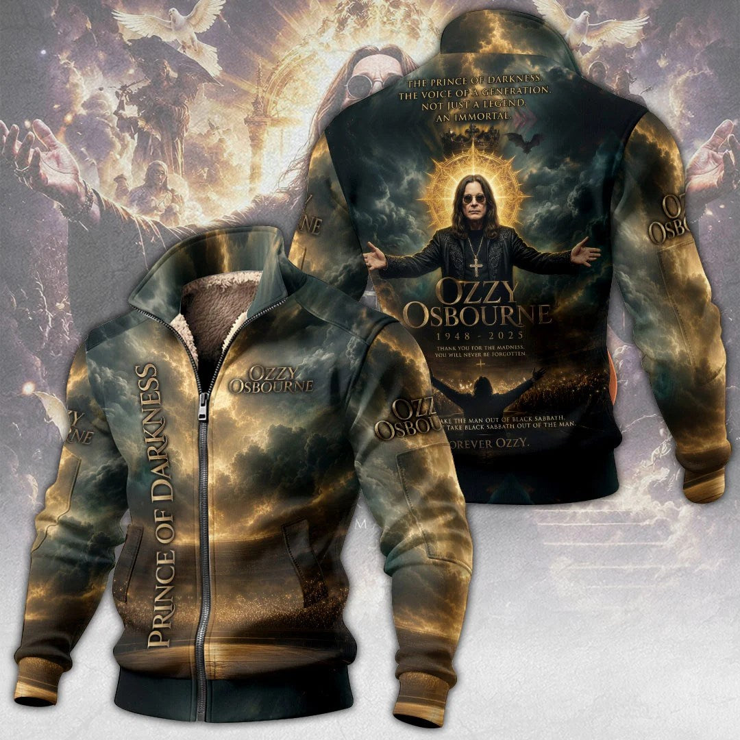 Ozzy Osbourne Thick Knit Fleece Jacket – TMTHU9700