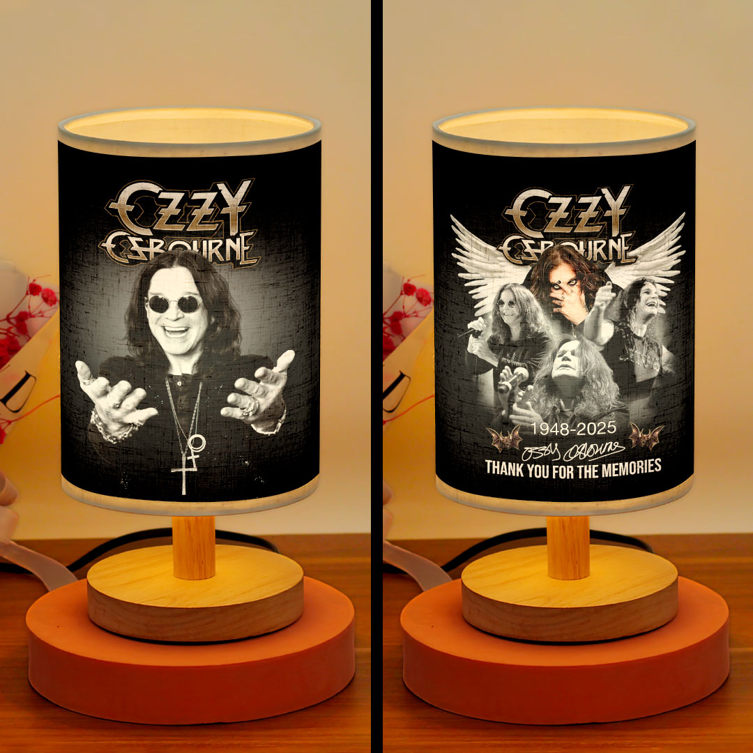 Ozzy Osbourne Wooden Base Fabric Lamp – HOATT15895
