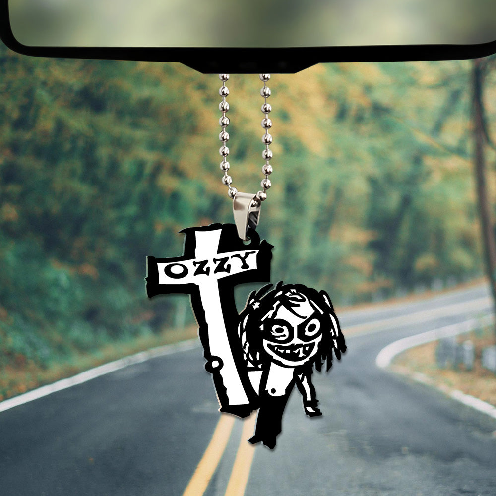 Ozzy Osbourne Custom Shape 2-sided Acrylic Car Ornament – GNE 4081