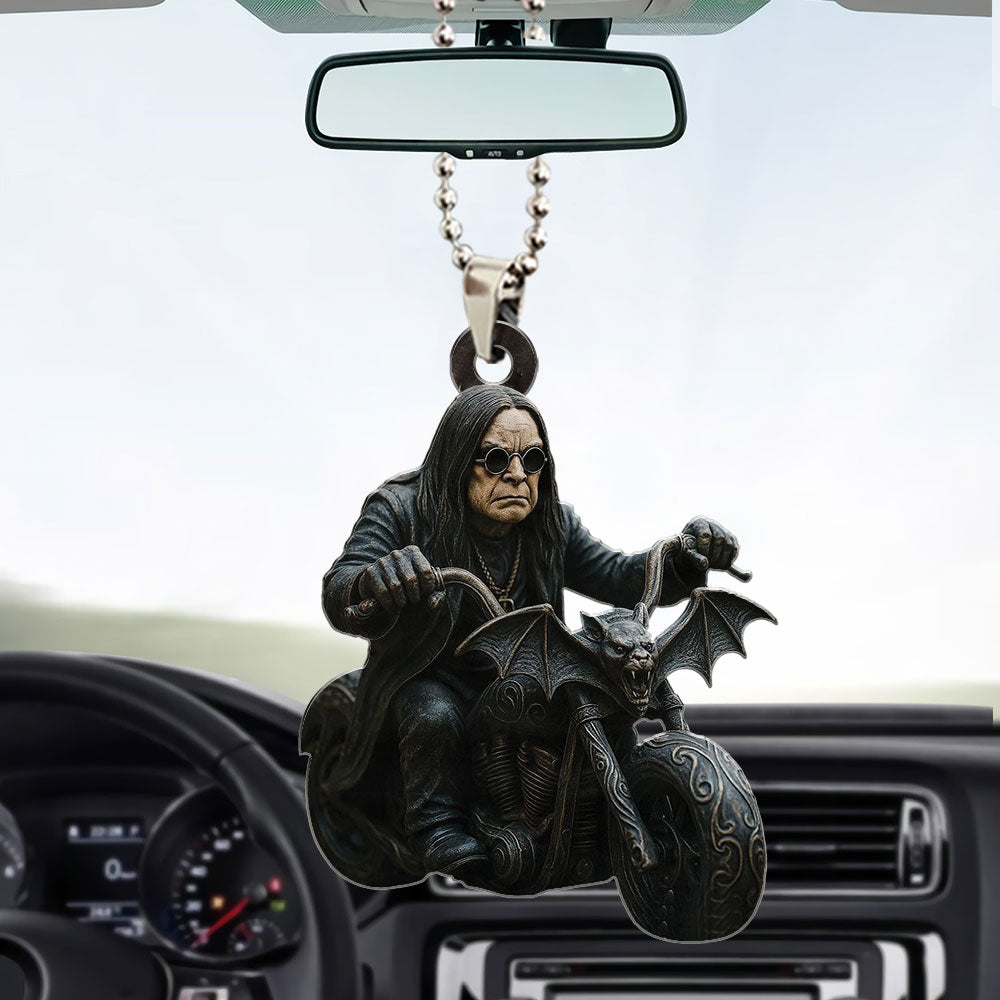 Ozzy Osbourne Custom shape 2-sided Acrylic Car Ornament – GNENEW607