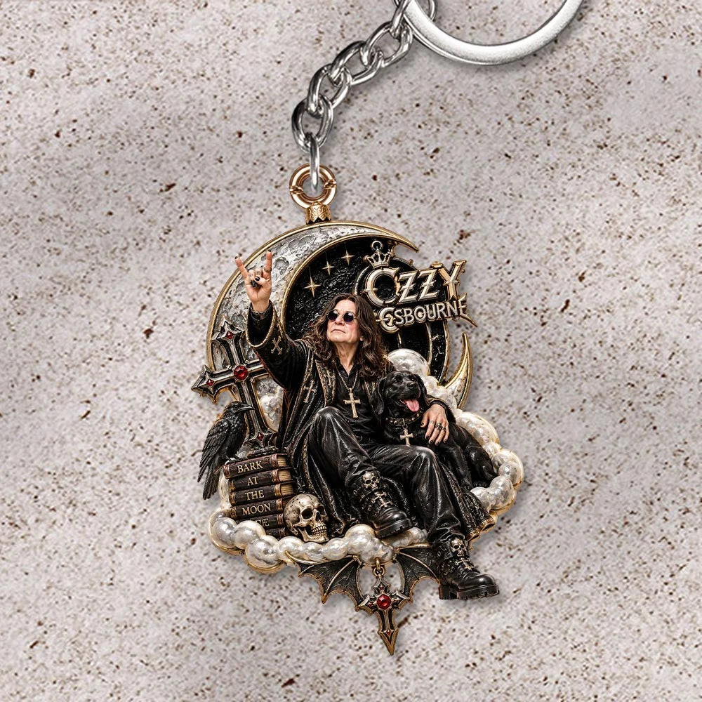 Ozzy Osbourne Custom Shape 2-sided Keychain – HOATT20881