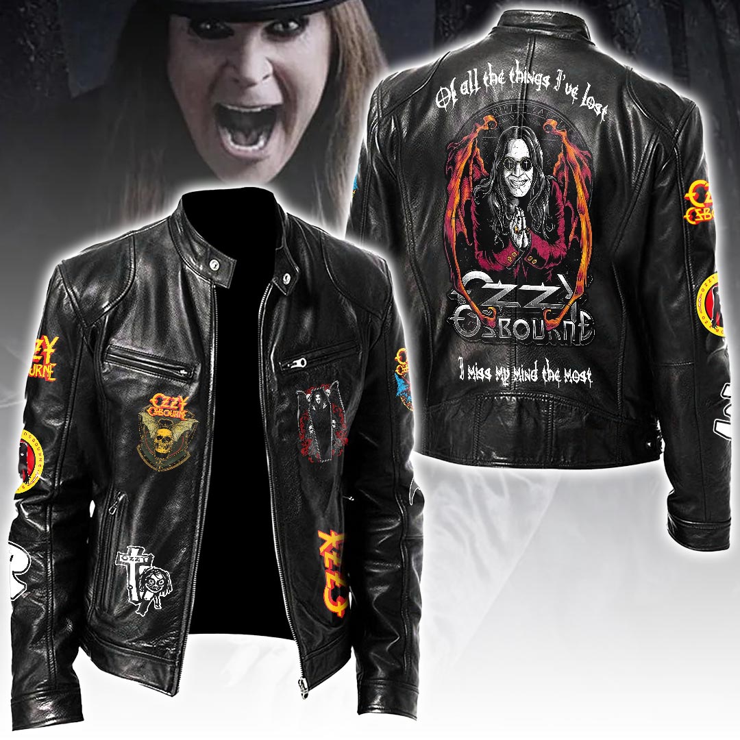 Ozzy Osbourne Motorcycle Leather Jacket – HOATT18502