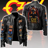 Ozzy Osbourne Motorcycle Leather Jacket – TMTHU8988