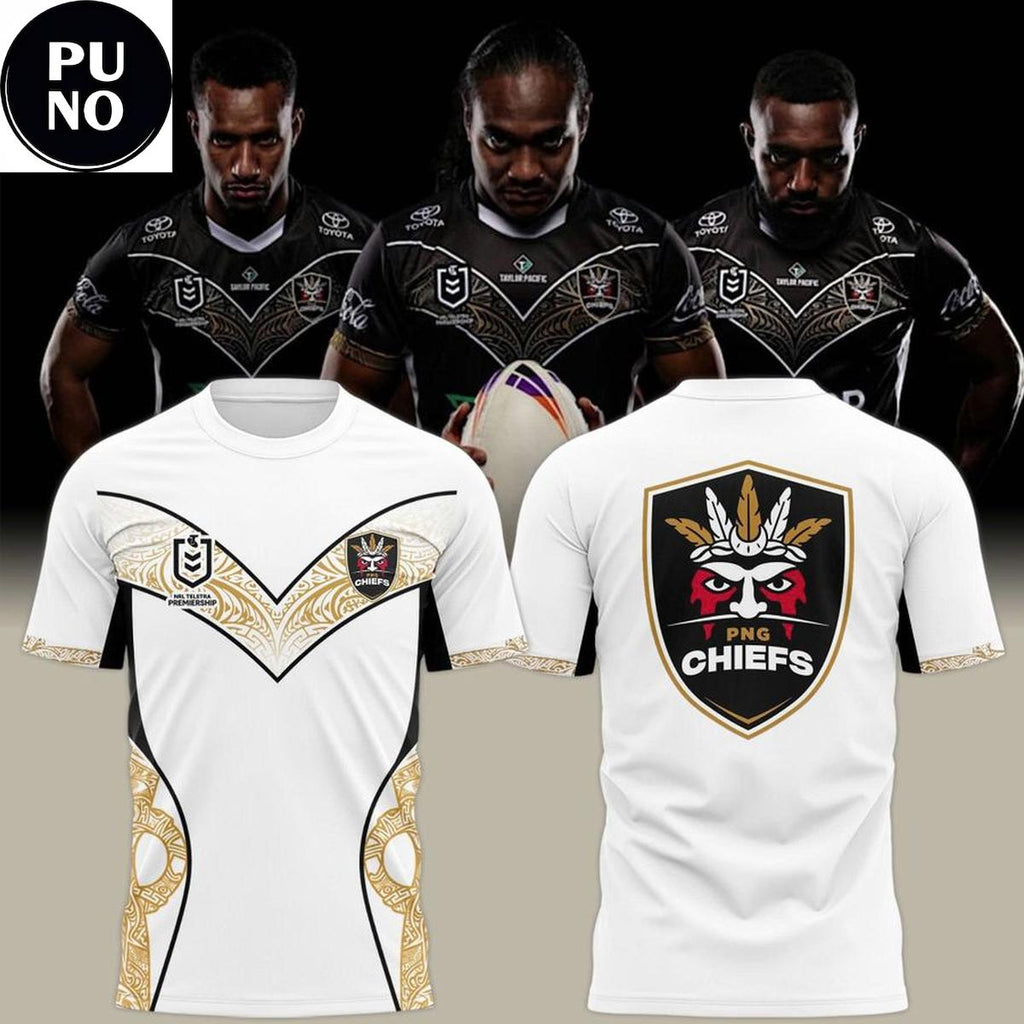 PNG Chiefs 2026 NRL Telstra Premiership New Logo Hoodie T-Shirt