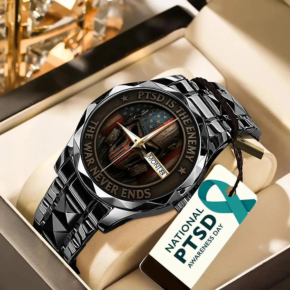 PTSD Awareness Veterans Alloy Luxury Quartz Watch – TANTN15627