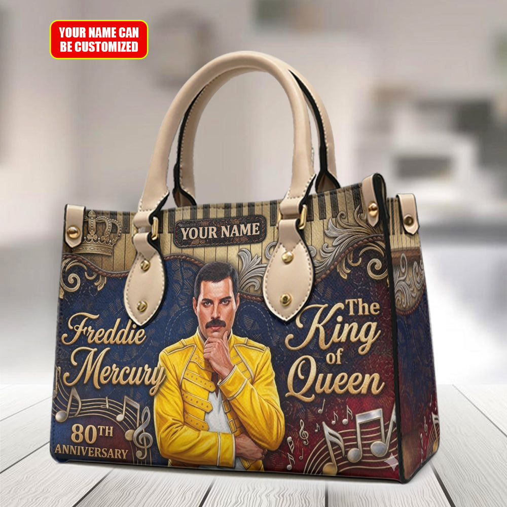 Personalized Freddie Mercury Leather HandBag – TMTHU5473
