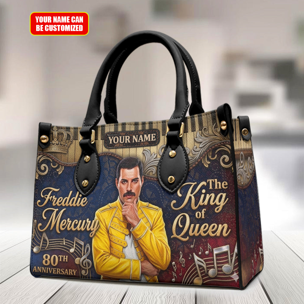 Personalized Freddie Mercury Leather HandBag – TMTHU5473