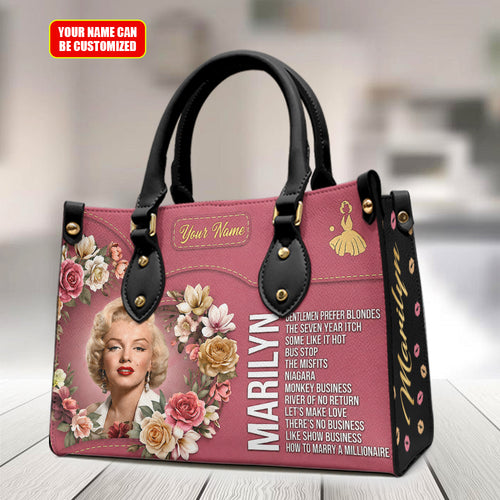 Personalized Marilyn Monroe Leather HandBag – TMTHU8062