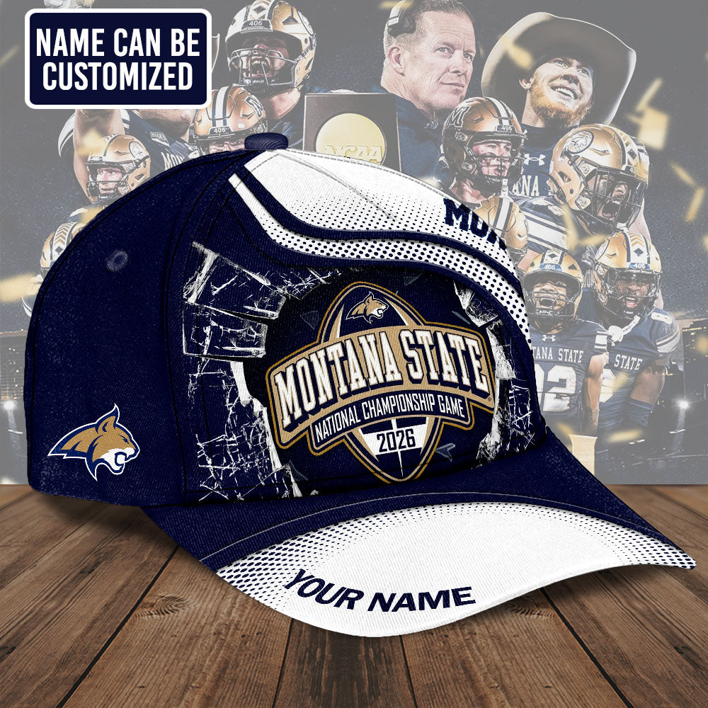 Personalized Montana State Bobcats Football Classic Cap – TMTHU3798