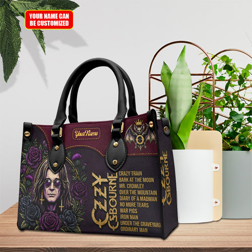 Personalized Ozzy Osbourne Leather HandBag – TMTHU6926