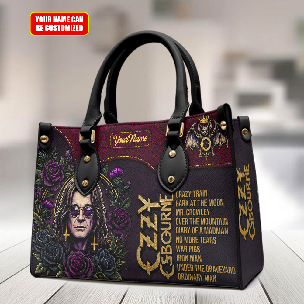 Personalized Ozzy Osbourne Leather HandBag – TMTHU6926