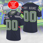 Personalized Seattle Seahawks Super Bowl LX 3D Football Jersey – MAITM14631