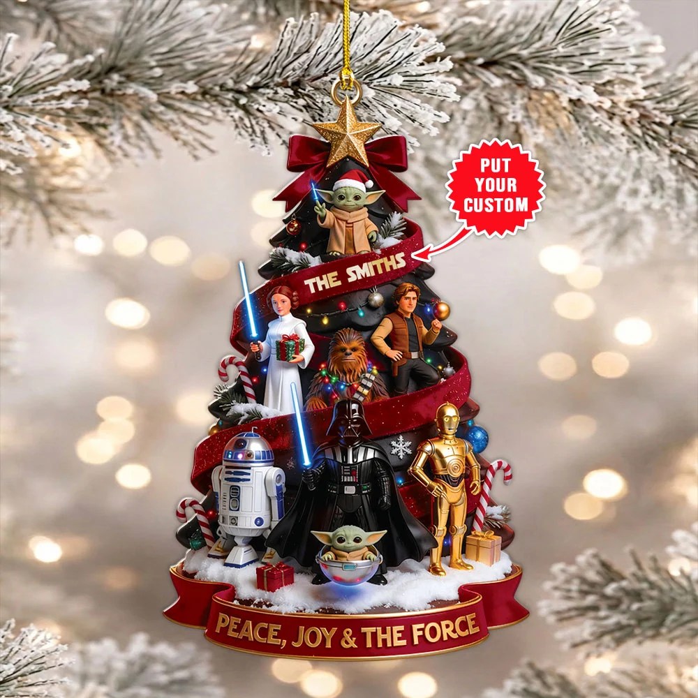Personalized Star Wars Custom Shape 2-side Printed Acrylic Ornament – MAITM15489