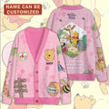 Personalized Winnie-the-Pooh 100th Anniversary Knitted V-neck Cardigan – TMTHU8835
