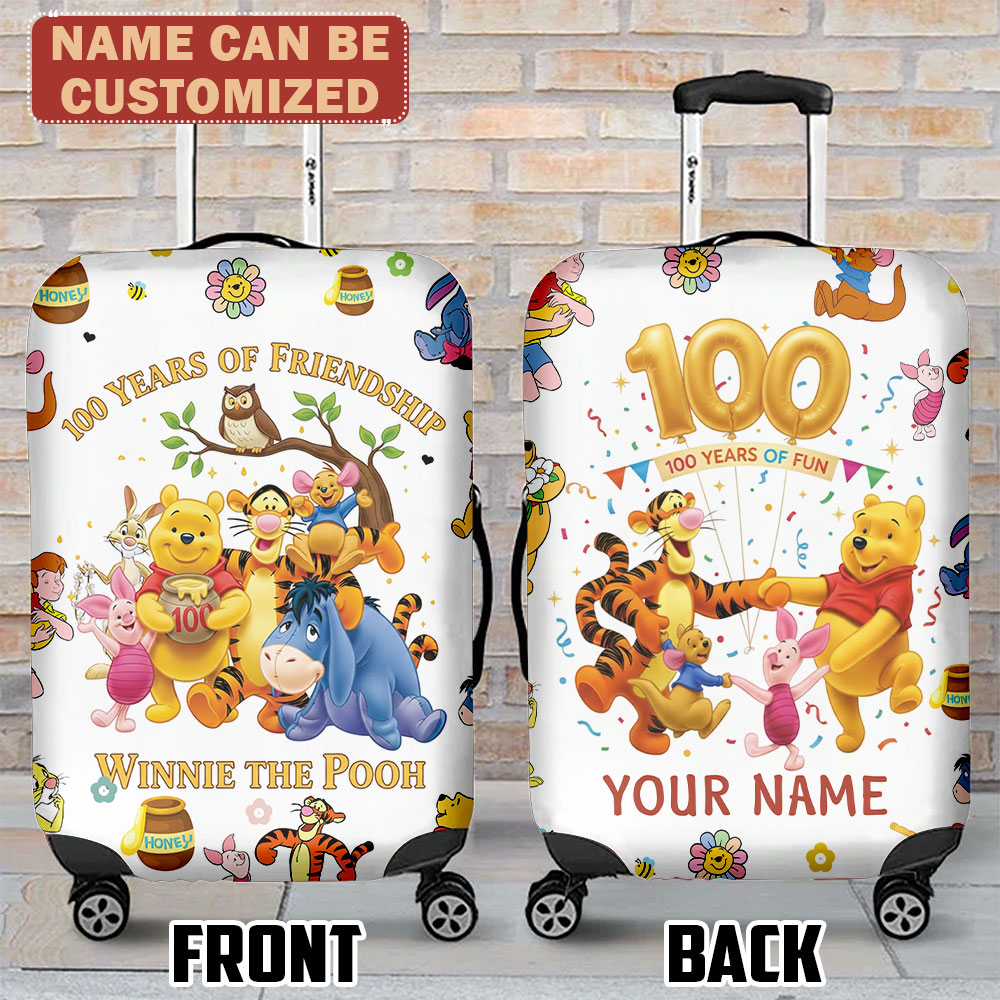 Personalized Winnie-the-Pooh 100th Anniversary Luggage Cover – TMTHU3720