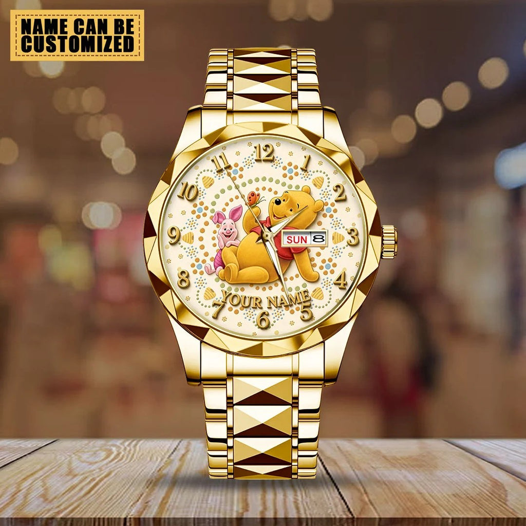 Personalized Winnie-the-Pooh Alloy Luxury Quartz Watch – TMTHU10107