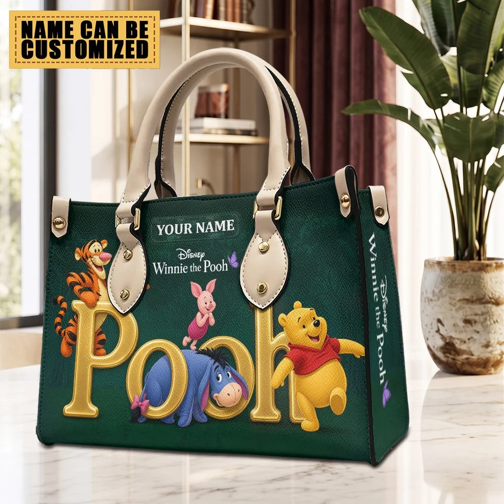Personalized Winnie-the-Pooh Leather HandBag – TMTHU10103