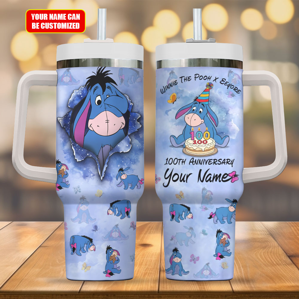 Personalized Winnie-the-Pooh x Eeyore 100th Anniversary 40oz Tumbler – TMTHU4645