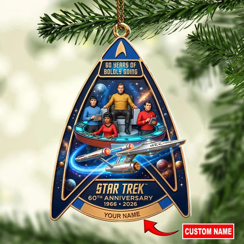 Personalized Star Trek 60th Anniversary Custom Shape 2-side Printed Acrylic Ornament – HOATT21386