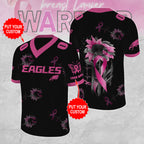 Personalized Philadelphia Eagles x Breast Cancer Awareness 3D Football Jersey – MAITM12860
