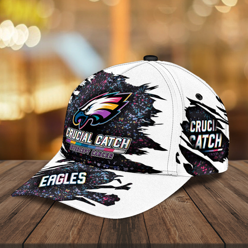 Philadelphia Eagles x Crucial Catch Intercept Cancer Classic Cap – MAITM12972