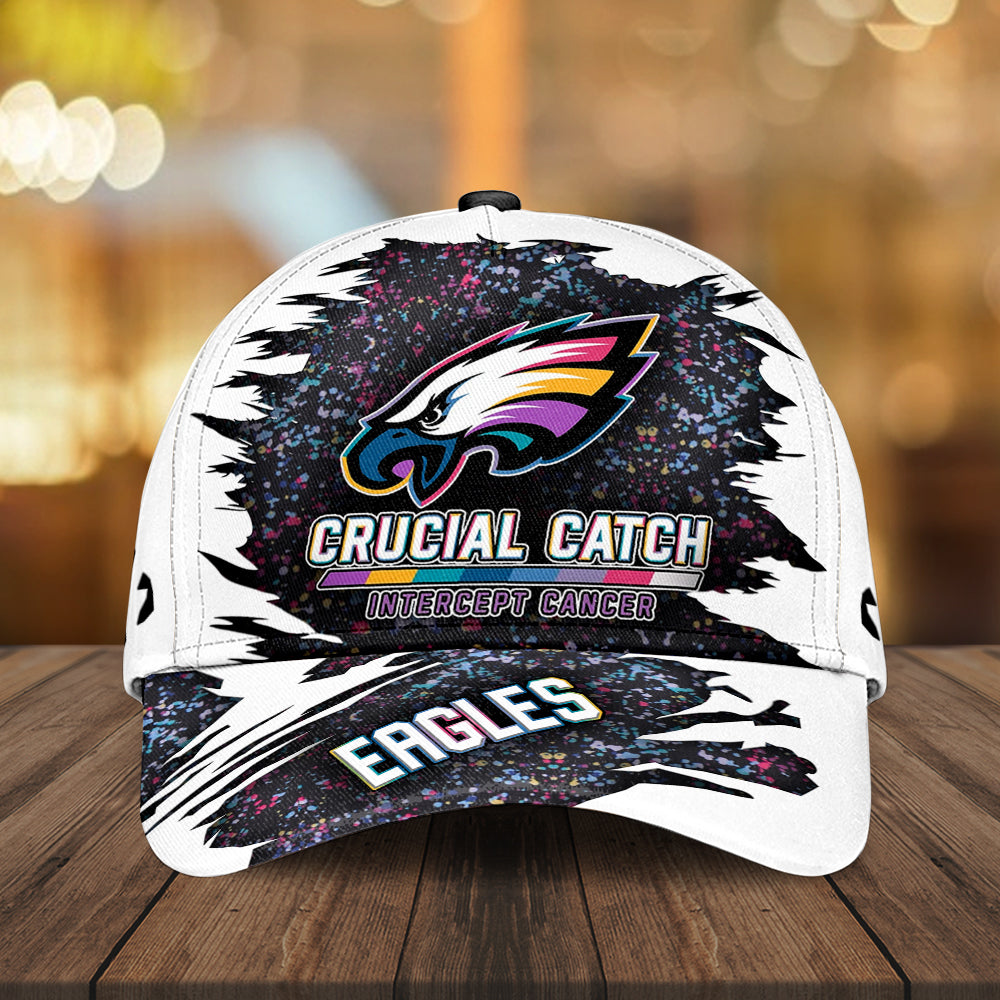 Philadelphia Eagles x Crucial Catch Intercept Cancer Classic Cap – MAITM12972