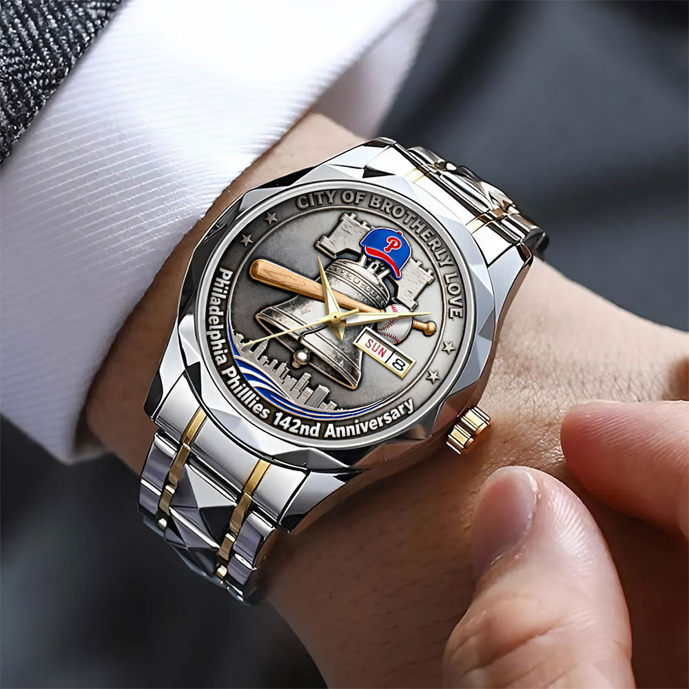 Philadelphia Phillies 142nd Anniversary Alloy Luxury Quartz Watch – TANTN18482