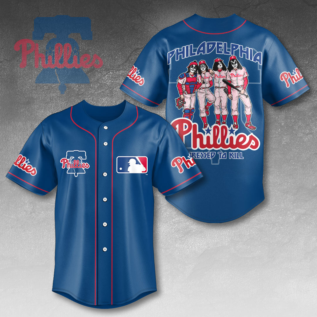 Philadelphia Phillies x KISS Baseball Jersey – HOATT13419