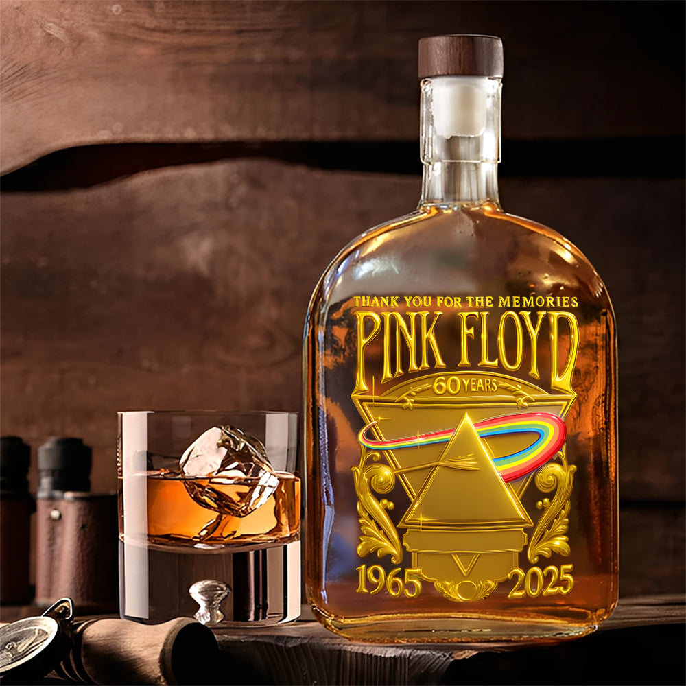 Pink Floyd 60th Anniversary 25oz Empty Whiskey Bottle – MAITM13745